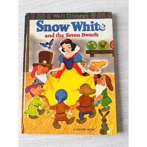 Vintage Snow White & The Seven Dwarfs Childrens A Golden Book 1981